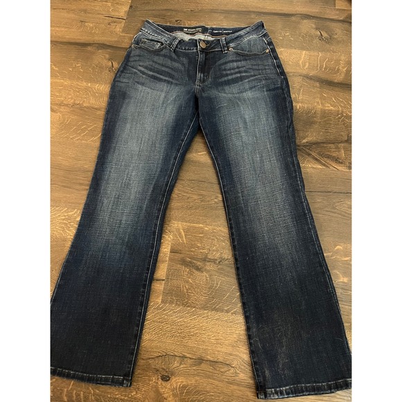 Lee Modern Series Curvy Fit Bootcut Jeans Womens Size 10 Short Dark Wash - Picture 1 of 7